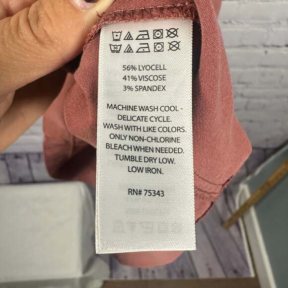 Nicole Miller Casual Belted Shift Dress W/ Pockets Size 4 - Picture 4 of 4